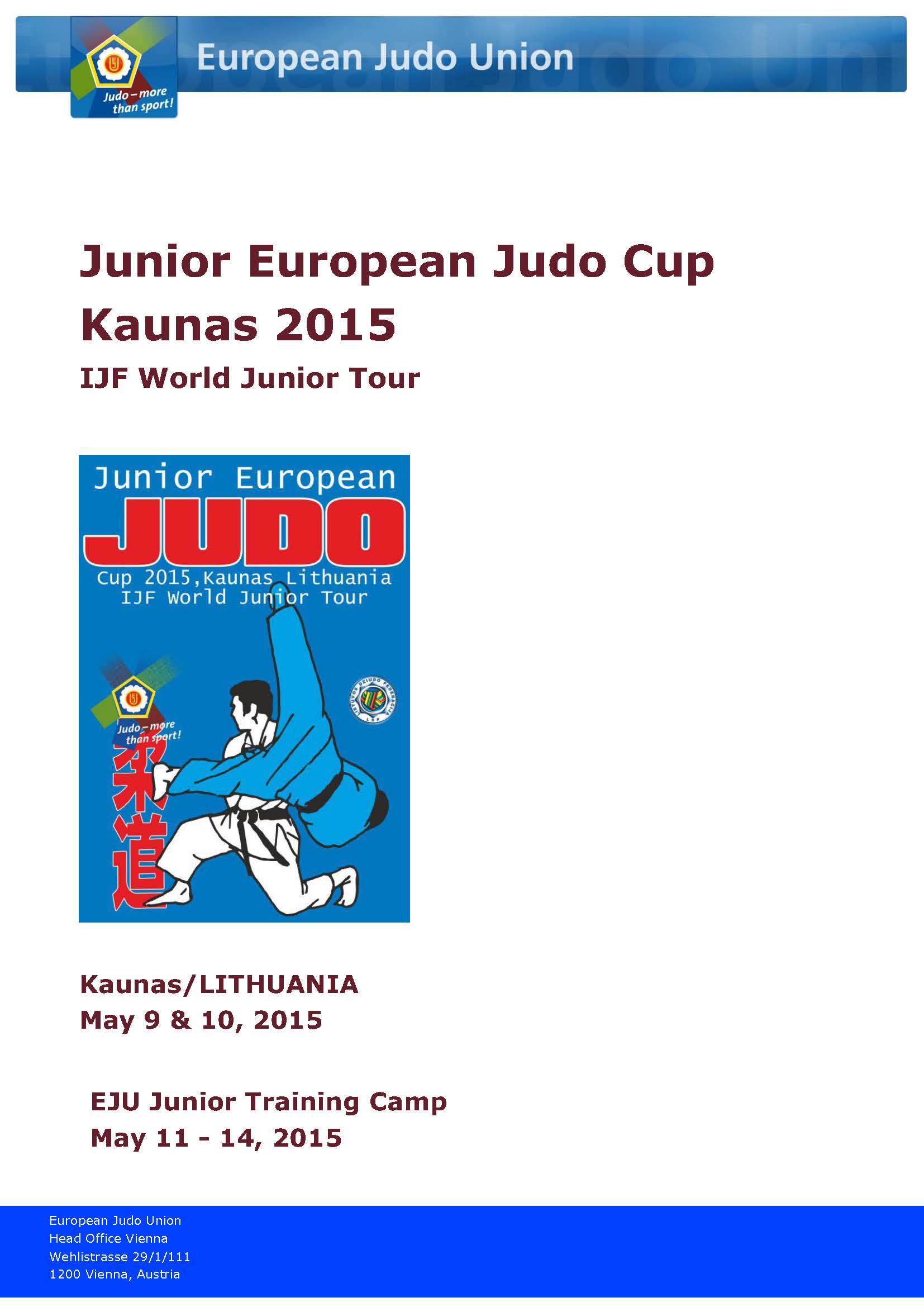 9&ordm; Puesto en la European Cup Junior de Lituania